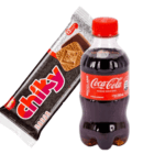 Refresco gaseoso Coca Cola 250ml con cookie